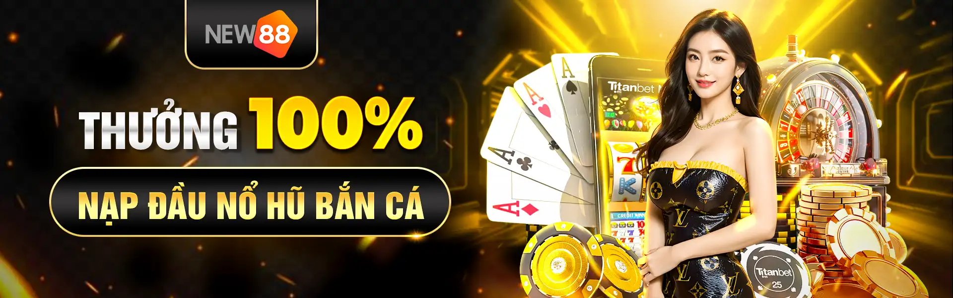 New88 thưởng 100% tiền nạp đầu sảnh nổ hũ - bắn cá